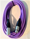 Quantum Audio SQLM-15  PURPLE QUAD Mic Cable,Oxygen Free Copper, XLRF to XLRM  15 Ft.