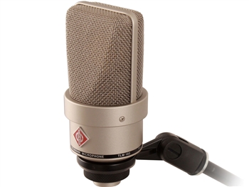 Neumann TLM 103 Large-Diaphragm Condenser Microphone (Nickel), stand mount wooden jewelerâ€™s box