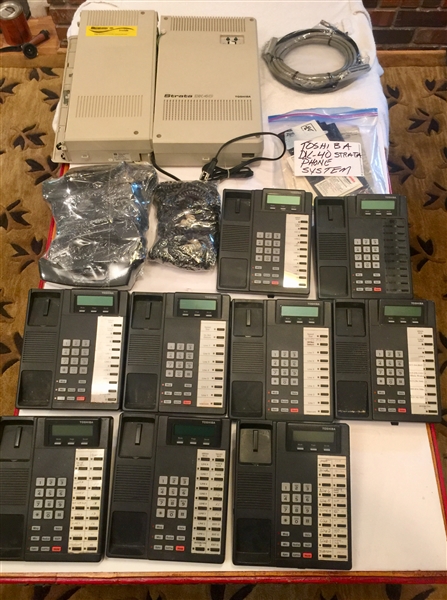 Toshiba Stratagy DK 40 Business telephone system with expansion and voice mail option cardstem