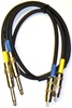 Quantum Audio UPX2P-10 Dual RCA to Dual 1/4"TS male Cable, 10 Ft.