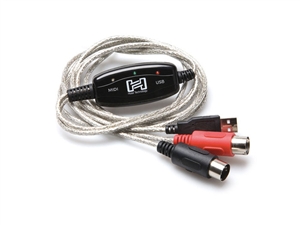 Hosa TRACK LINK USM-422 USB to MIDI interface 6ft cable