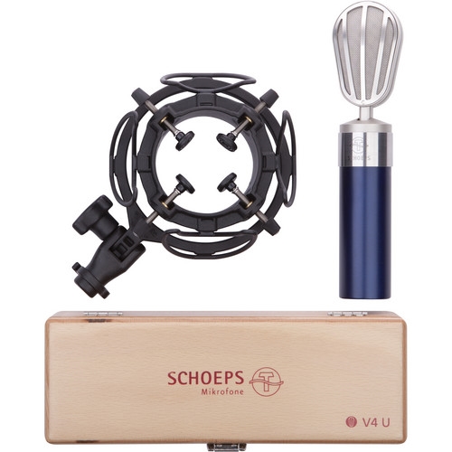 V4 USM Set b includes: V4 Ub Studio Microphone, BLUE finish, premium case & USM-V4 â€œLyreâ€ shockmount