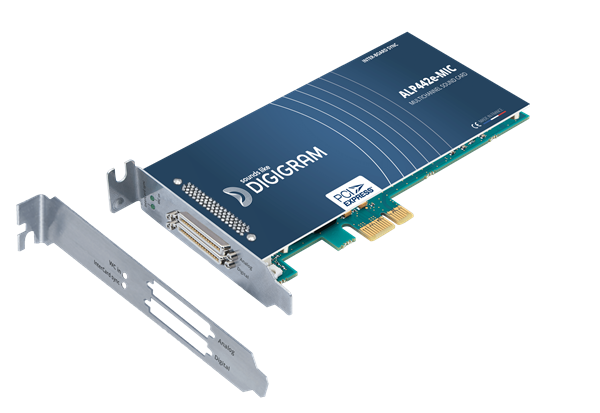 Digigram ALP442e-MIC Multichannel PCIe Sound Card with 4 Mic/Line Inputs