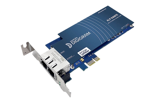 Digigram ALP Dante Low profile PCIe card w/ 64 x 64 Dante  for Windows and Linux