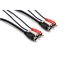 Hosa VSR-302 S-Video Male and Two RCA to S-Video Male and Two RCA - 2 m