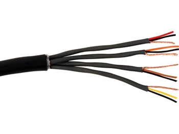 Mogami W2602 - 250 Ft. 4 pair multipair analog snake cable, Black