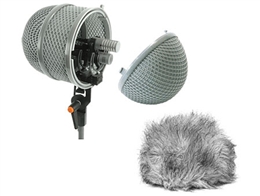 Schoeps WSR MSLU Basket Windscreen with Windjammer and KLY115/0.25SU Y-Cable