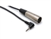 XVM-102M Camcorder Microphone Cable, Right-angle 3.5 mm TRS to XLR3M, 2 ft, Hosa