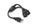 Hosa YIE-406 Grounded IEC Y-Power Cable. 1.5 ft.