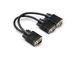 Hosa YVG-449 VGA Y-Cable - 15-Pin VGA(M) to Two 15-Pin VGA(F) - 6 inch