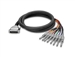 Zaolla ZDP-803 Analog 8-Channel Snake Cable - DB25 to 1/4" TRS, 3 Ft.