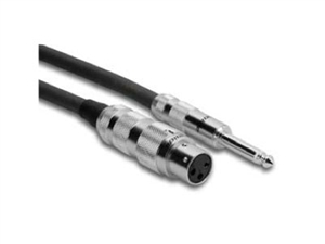 Zaolla ZPX-120F XLRF to 1/4" TS Cable, 20 Ft