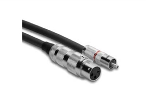 Zaolla ZXR-103FRD - XLRF to RCA Cable. RED, 3 Ft.