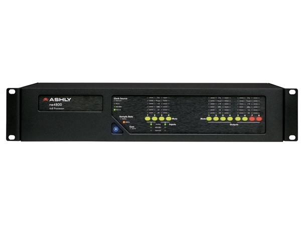 Ashly ne4800 DT Network Enabled Protea DSP Audio System Processor with 4-Ch AES3 Inputs and Dante Option Card