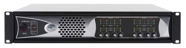 Ashly ne8250.25pe 8-Channel Network Enabled Power Amplifier with Protea DSP and CNM-2 CobraNet Option Card