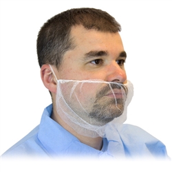 White Polyester Mesh Beard Net