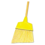 Angle Broom With Plastic Bristles & Wood Handle