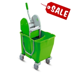 PRO/CARE Lime Green Divided Mop Bucket