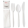 Wrapped White Cutlery Kit