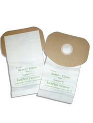 Green Klean Sanitaire & Eureka Backpack Disposable Paper Bags