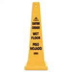 Rubbermaid 4 Sided Caution Wet Floor Sign