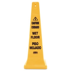 Rubbermaid 4 Sided Caution Wet Floor Sign