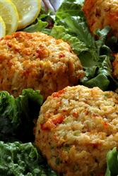 Salmon Pepperjack Cakes - (4) 4 oz cakes