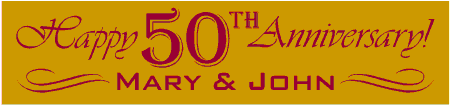 Happy 50th Anniversary Banner 3