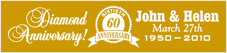 Diamond Anniversary Seal Banner