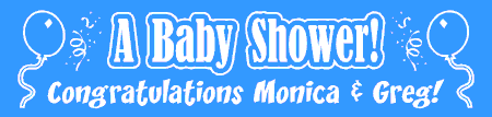 A Baby Shower Banner Festive