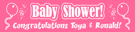 Festive Baby Shower Banner