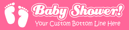 Baby Feet Baby Shower Banner