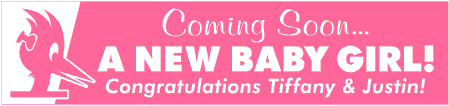 Coming Soon Girl Stork Banner