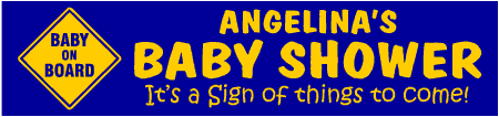 Baby on Board Baby Shower Banner