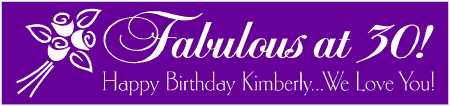 Fabulous at 30 Birthday Banner