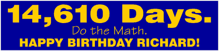 Days in 40th Birthday Banner