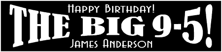 Double Arch BIG 95 Birthday Banner