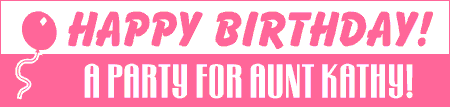 Happy Birthday Party Banner