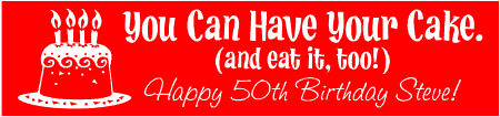 Have Your Cake Birthday Banner
