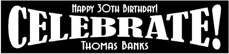 BIG CELEBRATE Birthday Banner