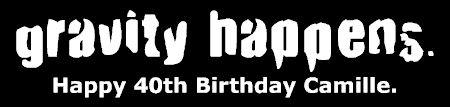 Gravity Happens Birthday Banner