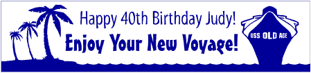 USS Old Age Birthday Banner