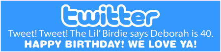 2-Line Twitter Birthday Tweet Banner Spoof