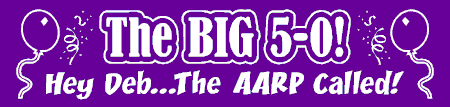 The BIG 5-0 Birthday Banner