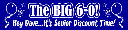 The BIG 6-0 Birthday Banner