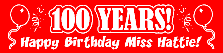 100 Years Birthday Banner