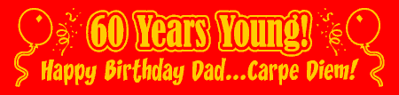 Years Young Birthday Banner