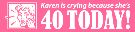 Woman Crying Birthday Banner