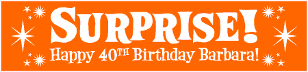 BIG SURPRISE Sparkling Birthday Banner