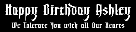 Gothic Teen Toleration Birthday Banner 1